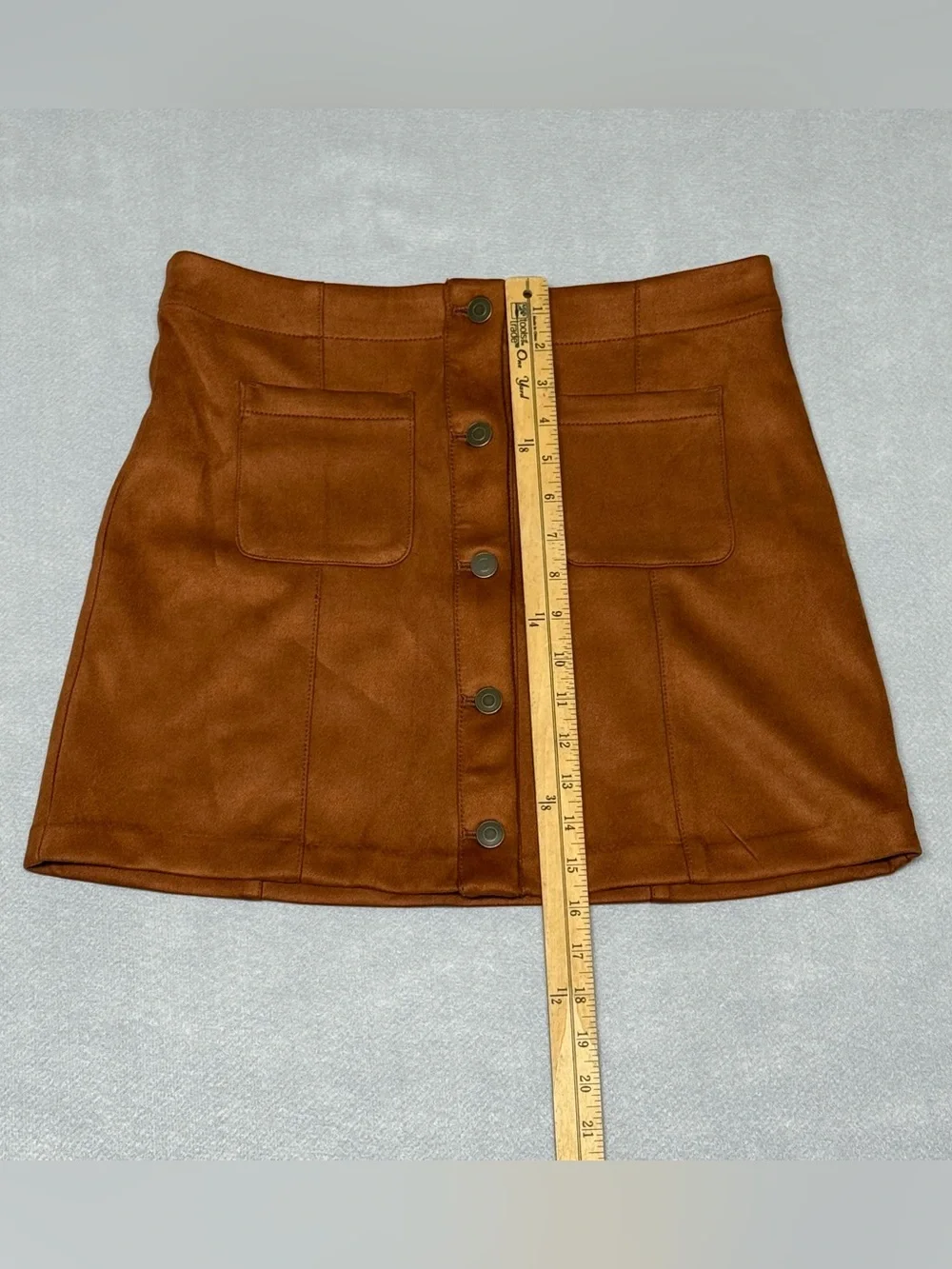 Old navy girls Brown Button-Front A-Line Skirt size XXL (18)